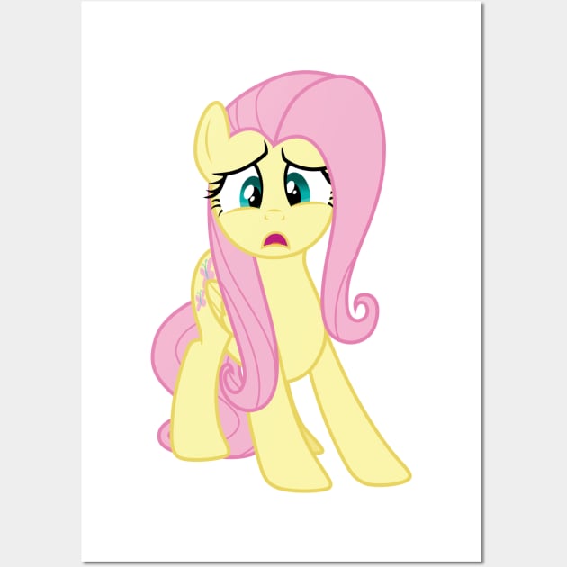 Frightened Fluttershy Wall Art by CloudyGlow